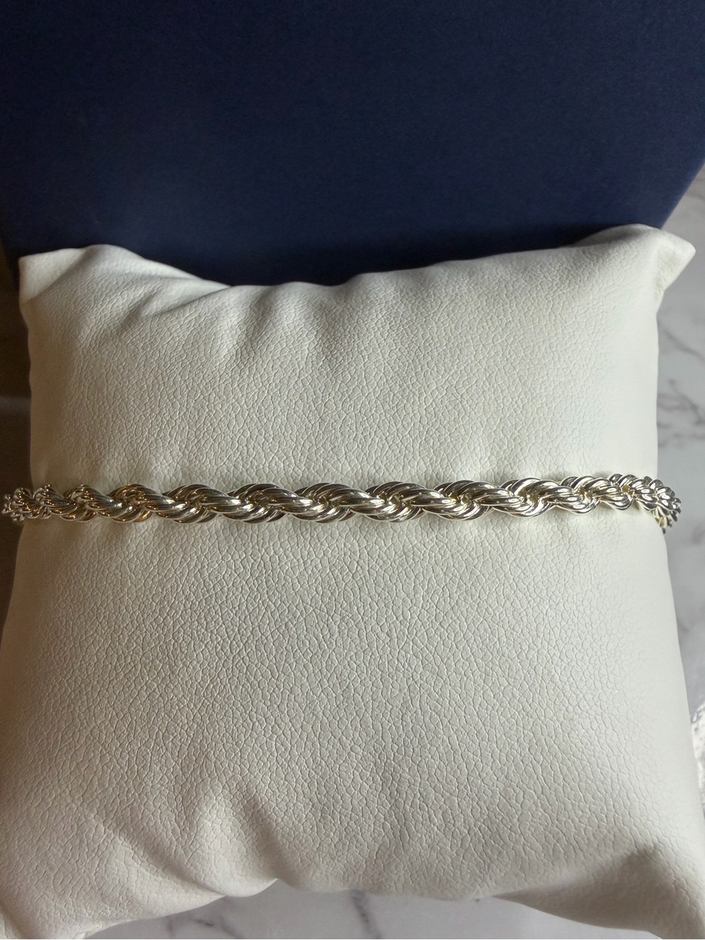 925 Sterling Silver Rope Bracelet — 3.6 mm